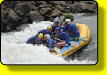 White water river rafting on the Ash River, let the screaming begin!
