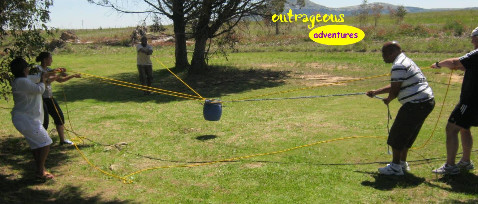 a team building adventure with Outrageous Adventures is GREAT fun!