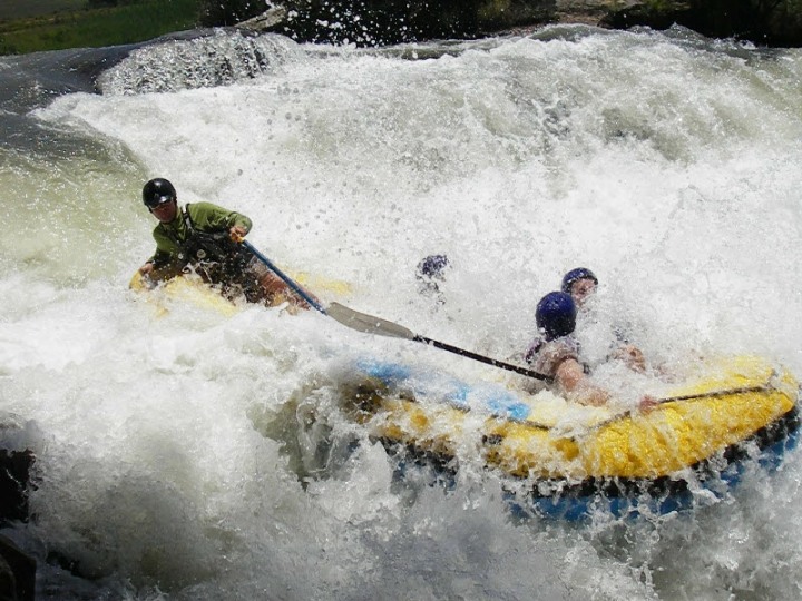 excitement! rafting on the Ash River near Clarens.