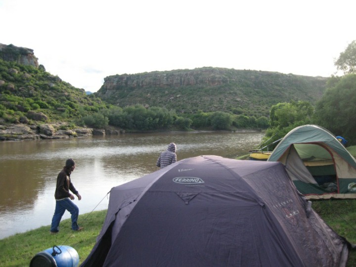camping on the Orange River. The scenery is always stunning.