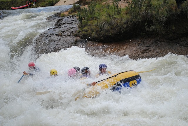 The excitement and thrill of white water river rafting